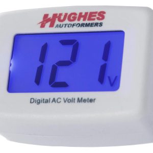 HUGHES AUTO DVM1221 DIGITAL VOLT METER; Provides A Continuous And Accurate Reading Of AC Line Voltage; Plug In Wall Socket; Measures Voltage Between 90 To 132 Volt AC; Digital Display; Can Also Be Used As A Night Light