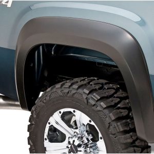 HUSKY LINERS 2804954 FF EXTEND-A-FENDER STYLE 4PC; Smooth Style; 1-3/4 Inch Tire Coverage; Matte Black; ABS Plastic; 6.1 Inch Front/ 6.6 Inch Rear Flare Height; Set Of 4