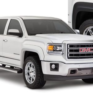 HUSKY LINERS 2804961 FF EXTEND-A-FENDER STYLE 4PC; Smooth Style; 1-1/4 Inch Tire Coverage; Matte Black; ABS Plastic; 6 Inch Flare Height; Set Of 4