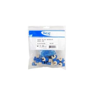 ICC IC107F5CBL MODULE, CAT 5e, HD, 25 PK, BLUE