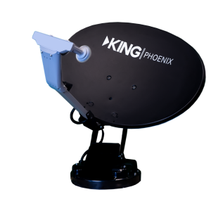 KING KPT1000 DTV AUTOMATIC SATELLITE FOR PHOENIX; Optimized For DirectTV® Service; Roof Mount; Stationary Viewing; HD Compatible; With LMB/Electronics Kit