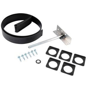 LIPPERT 1346271 SINGLE FLEX GUARD KIT; Use To Protect Plumbing/ Wiring And Hoses During Extension And Retraction Of Slideout Room; With 8 Inch Mounting Post With Washer/ 5 Single Space Flex Guard Clips/ Single Flex Guard