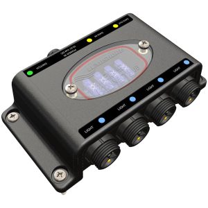 LUMISHORE 010-04357-00 EOS I-CONNECT HUB JUNCTION BOX INC; i-Connect Hub; Used To Enhances The Function Of Dual Color EOS Series Lights; 4 Lights Per Hub; 4 Hubs Per Installation; 20 Ampere Maximum Current; 5.83 Inch Length x 3.11 Inch Width x 1-1/2 Inc