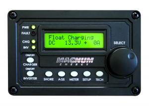 MAGNUM MERC50L REMOTE CONTROL STANDARD ME/MS; To Monitor And Operate The Inverter And Charger From Remote Location; LED Status Indicators And LCD Display Screen; Black; With 50 Foot Remote Cable