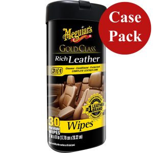MEGUIARS G10900CASE GOLD CLASS RICH LEATHER CLEANER & CONDITIONER WIPES (CASE OF 6)