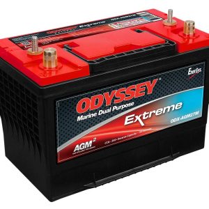 ODYSSEY ODX-AGM27M 27M-PC1750; Group 27; 12 Volt; 930 Cold Cranking Amps; Standard Post/ Threaded Stud Dual Top Terminal; 12.4 Inch Length; 6.77 Inch Width; 8-3/4 Inch Height