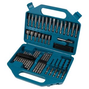 PERFORM TOOL W1352 BIT SET; Set Of 45; With 27 Assorted Chrome Vanadium Bits: Slotted/ Phillips/ Hex Star/ Hi-Torque And Square/ 1/4 Inch Hex Adapter/ 7 Chrome Vanadium 6 Point Nut Drivers/ Magnetic Hex Extension/ 5 Drill Bits/ 3 Bit Holders