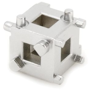 PERFORM TOOL W80621 BRAKE PISTON TOOL; Use With 3/8 Inch Drive Ratchet Extension; Fits Most Popular Import/ Chrysler/ Ford/ GM Vehicles With 4 Wheel Disc Brakes; Use To Remove And Installs Disc Brake Pistons