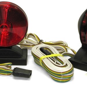 PETERSON V555 TOWING LIGHT KIT; With Trunk Harness/ 20 Foot Four-Wire Harness/ Connectors/ Installation Instructions; Magnetic Mount