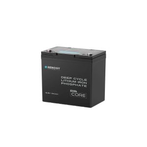 RENOGY RBT12100LFP-M-G1-US CORE MINI 12V 100AH LIFEPO4 BATTERY, Group 22NF; 12 Volt; Top Terminals; Deep Cycle Lithium Iron Phosphate; 9.02 Inch Length; 5.43 Inch Width; 8.39 Inch Height; 100 Ampere Hour Capacity; 1.28 kWh Capacity; 5000 Cycle Life; IP65