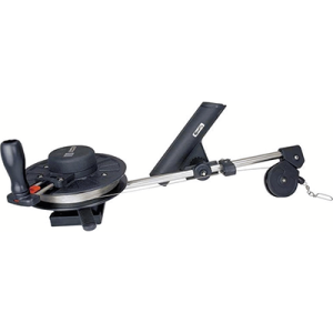 SCOTTY 1060DPR DOWNRIGGER DEPTHKING MANUAL 23BOOM, Manual Operation; Mechanical Depth Counter; Rodmaster II 355 Boom Mounted Adjustable 1.85 Inch Inner Diameter Rod Holder; Two Foot Per Turn Spool; Black; Stainless Steel Boom