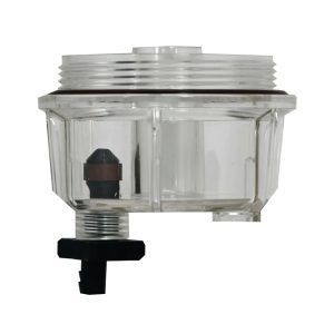 SIERRA 18-7922-1 COLLECTION BOWL PLASTIC; For Use With Fuel Water Separator Filter; Clear; Plastic; With O-Ring/ Drain Valve