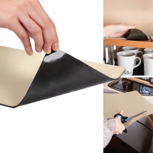 SILWY MAGNET MBE00-1110-1 METAL-NANO-GEL-MAT BEIGE; 14.17 Inch Length x 10.6 Inch Width x 0.07 Inch Thick; Metal Nano Gel With Leather Coating; Beige