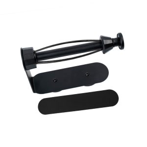 SILWY MAGNET TPH-1-B MAGNETIC TOILET ROLL HOLDER INCL. M; Magnetic; Holds One Single Roll Of Household Toilet Tissue; Metal Surfaces/ Vehicle Body/ Metal Walls; Powder Coated Black; With Anti Roll Function; With One 16 Centimeter Metal Strip