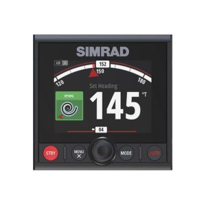SIMRAD 000-13289001 PILOT CONTROL AP44 COMPACT, Used With NAC-2 And NAC-3 Autopilot System; Combines Simrad Steering Technology With A 4.1 Inch Full Color Display With Compact Rotary Dial And Keypad Controls; Features Modern Glass Helm Styling