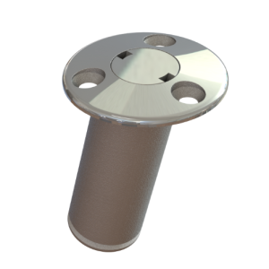 TACO F16-3490 STAINLESS STEEL 90 DEG. TWIST LOCK; Used With J-Lock Boat Sunshade; 90 Degree; 4.1 Inch Length x 2-1/2 Inch Width; Twist Lock Base Receiver; Satinless Steel; Single