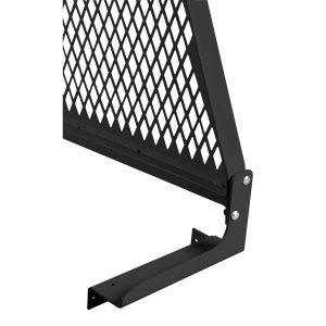 WEATHER GUARD 1921-5-02 CAB PRTCTR MTN 63.5-64.0FT BLK; For Use with Protect-A-Rail Headache Rack; 13 Inch Length x 4-3/4 Inch Width x 5-3/4 Inch Height; Black; Powder Coated; Steel