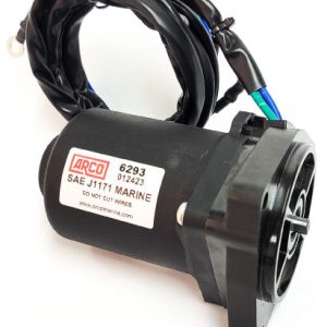 ARCO 6293 NEW TILT TRIM MOTOR Fits Yamaha 2011-2021 150 To 250 HP 4-Stroke Engines; 4-Bolt Mount; 2 Wire Connector; Ring Terminal; 12 Volt; With O-Ring