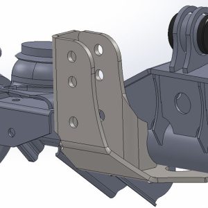 ARTEC TJ3013 Track Bar Bracket; 3 Inch Lift; Weld-On; Steel; Use To Replace Track Bar Bracket With Crossover Steering On the 30 And 44 Axles