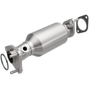 MAGNAFLOW 52668 Catalytic Converter; OEM Series; Stainless Steel; Single 2 Inch Inlet; Single 2-1/8 Inch Outlet; 10-1/2 Inch Body X 13-1/2 Inch Overall Length; Single Oxygen Sensor Bung Pre Catalytic Converter