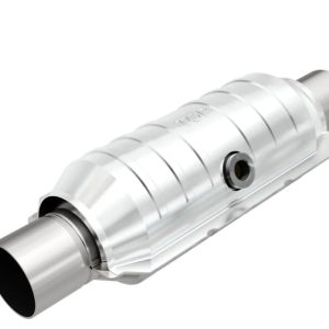 MAGNAFLOW 99354HM Catalytic Converter; HM Grade; 5-1/8 Inch Diameter Case; Single 2 Inch Slip Fit Inlet; Single 2 Inch Slip Fit Outlet; 11 Inch Body/ 15 Inch Overall Length; With Center Oxygen Sensor Bung