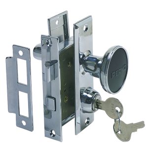 PERKO 0927DP0CHR MORTISE LOCK SET W/BOLT