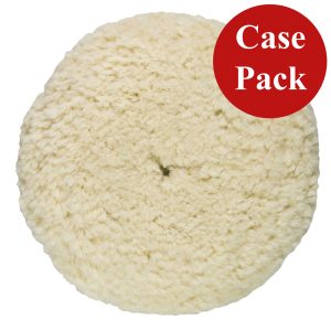PRESTA 810176CASE ROTARY WOOL BUFFING PAD - WHITE HEAVY CUT - (CASE OF 12)
