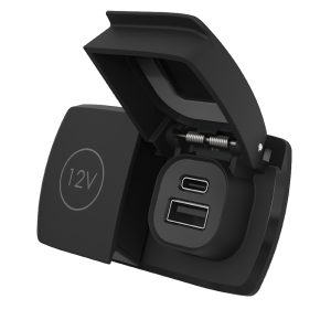 SCANSTRUT SC-MULTI-F2 Flip Pro Duo - USB-A & USB-C w/12V Power Socket