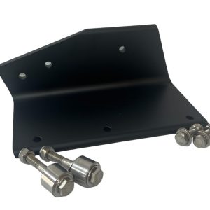 TRANSDUCER LB-AT-8.10.12-R3 Transducer Mount; L Bracket; Use To Mount Transducer Shield To 8 In/ 10 In/ 12 In Atlas Hydraulic Jack Plate; Powder Coated Black; Aluminum Alloy; With SS Hardware And 3 In Offset; Fits Starboard Side Of The Jack Plate