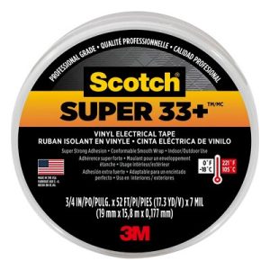 3M 06132 VINYL ELECTRICTAPE 1 ROLL, For Creating Waterproof; Roll; 3/4 Inch; Black