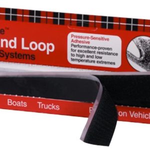 3M 06480 HOOK&LOOP FASTENING SYSTM; 1 In Width x 12 In Length; Black; Pack Of 12