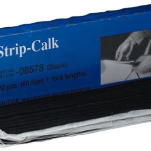 3M 08578 STRIP CALK; Permanently Pliable Material For Use On Seams And Gaps; Black; Can Be Painted Immediately; No Work Time Limit; Box Of 60; 12 In Strips