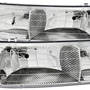 ANZO 111011 Crystal Headlight Set-Chrome