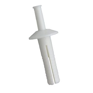 AP PRODUCTS 013140 PLASTIC RIVETS WHITE; 1 Inch; Plastic; Case Of 25; White; Used in 1/4 In Diameter Hole
