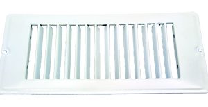 AP PRODUCTS 013631 4 X 8 WHITE FACE PLATE; 4 In Width x 8 In Length; 5-1/4 In Width Overall x 10 Length Overall; Without Damper; White
