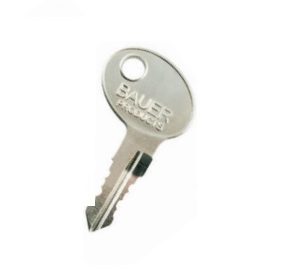 AP PRODUCTS 013689709 Key; Bauer; Replacement Key For Bauer RV 700 Series Door Lock; Key Code 709