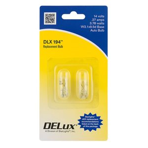 AP PRODUCTS 01602194 WEDGE BASE BULB; Incandescent; Wedge Base; SX 194 Model Bulb; Set Of 2