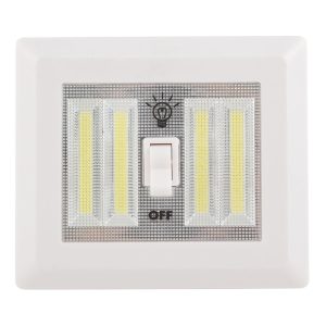AP PRODUCTS 025040 GLOWMAX CRDLESS LGHT SWTCH 400 LUMN, 4.49 In Height x 2.99 In Width x 0.79 In Depth; Cordless Light Switch Used For Illuminating Closets/ Cabinets/ Under Sinks; Battery Operated