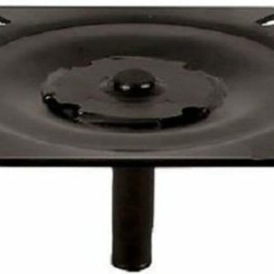 ATTWOOD 1002-S SEAT MOUNT W/O SPRING; For Use With 3/4 In Diameter Posts; 3 Degree Tilt Angle; E-Coated; Black; Steel Pin; ABYC Code - B; Without Spring; Bulk Packaging