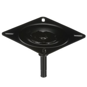 ATTWOOD 1002 SEAT MOUNT W/SPRING; For Use With 3/4 In Diameter Posts; 3 Degree Tilt Angle; E-Coated; Black; Steel Pin; ABYC Code - B; With Spring; Bulk Packaging