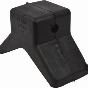 ATTWOOD 112011 Y-STOP RUBBER 3 X 3 BLOCK; 3 In Length x 3 In Width; Black; Molded Rubber; Single