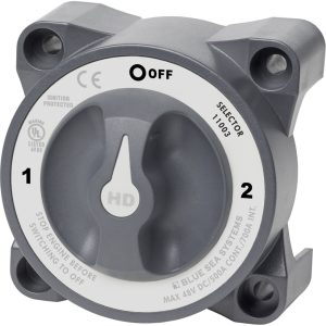 BLUE SEA 11003 HD-SERIES BATTERY SWITCH WITH ALTERNATOR FIELD DISCONNECT - 3-POSITION