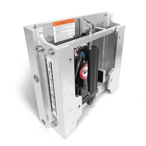 BOBS MACHINE 100-104101-NOPC-NOSPN-NG 4FT ACTION SERIES JACK PLATE, 4 In Setback; 6 In Hydraulic Rise; 1-1/2 In Rise Built Into Structure; 7-1/2 In Total Rise; 300 Maximum Horsepower; Silver