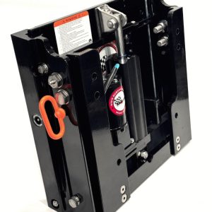 BOBS MACHINE 100-105102P-PCGBLK 4FT KICK BACK JAC - BLACK; 4 In Setback; 6 In Hydraulic Rise; 1-1/2 In Rise Built Into Structure; 7-1/2 In Total Rise; 150 Maximum Horsepower; Powder Coated; Black; With Locking Pins
