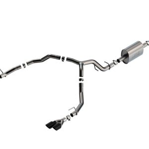 BORLA 140857BC 21-22 Chevy Tahoe 5.3L V8 2/4WD 4DR 3in/2.75in S-Type Cat-Back Exhaust w/Black Chrome Tips