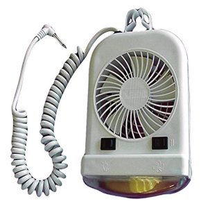 CREATIVE PRO 001-103 Fan; 5-1/2 In Length x 4-1/2 In Width x 10-1/4 In Height; Two Speed; With Stationary Head; Portable