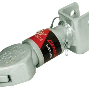 DEMCO 05557-97 Trailer Coupler; Class III/ IV; Straight Tongue; Use With 2-5/16 Inch Ball; Bolt-On Channel Mount; 3 Inch Channel; 12500 Pound Capacity; Zinc Plated; Steel