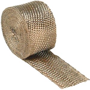 DESIGN ENG 10129 0Titanium 2 INCH x 15FT Exhaust Heat Wrap with LR Technology