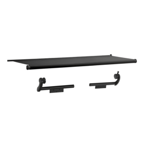 DOMETIC 9630002096 Slide-Out Awning; Automatically Extends/ Retracts With The Slide Out; 168 Inch Length; Black; Vinyl; Black Vinyl Weathershield; Black Endcap