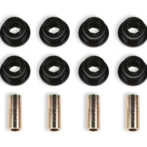 FABTECH FTS98019 Control Arm Bushing; Black; Rubber; Set Of 4 Half Bushings/ 2 Sleeves; For Use With Fabtech Control Arms